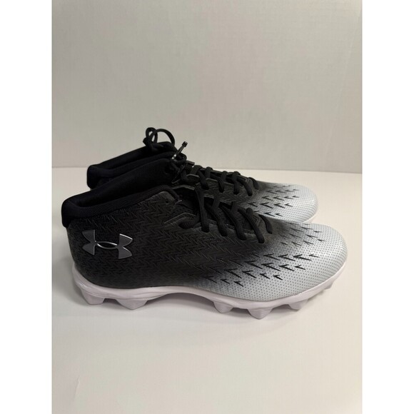 .9034 Under Armour Black/Silver Spotlight Cleats-US-9.5 Cleats - Picture 1 of 5